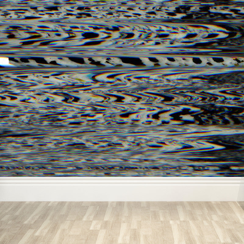 Pastel Color Abstract Mural Wallpaper Illustration Contemporary Stain-Proof Wall Art Clearhalo 'Wall Decor' 'Wall Mural' 1864482