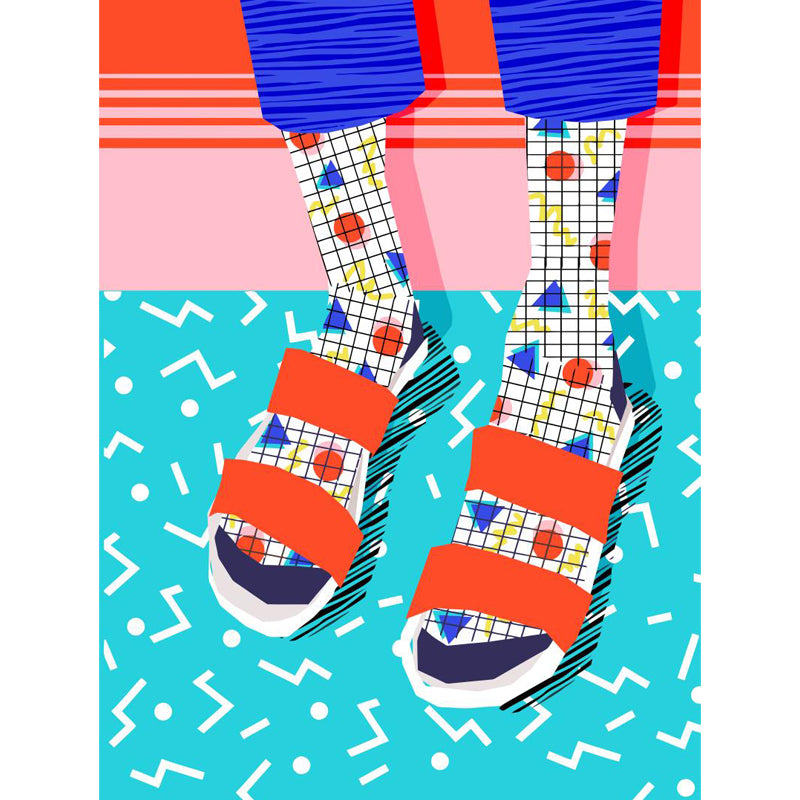 Full Size Illustration Modern Mural Wallpaper with Fashionable Shoes Graphic in Light Color Clearhalo 'Wall Decor' 'Wall Mural' 1864499