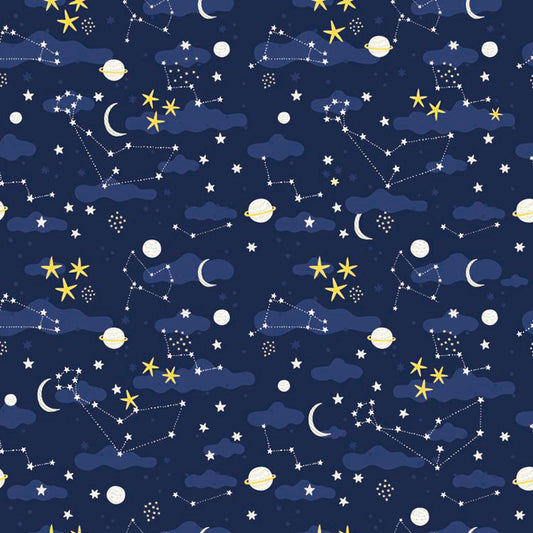 Light Color Outer Space Mural Decal Stain-Proof Contemporary Interior Room Wall Decor Clearhalo 'Wall Decor' 'Wall Mural' 1864589