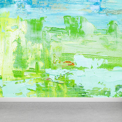 Pastel Color Art Pattern Mural Decal for Decoration Classic Living Room Wall Decor Light Green Clearhalo 'Wall Decor' 'Wall Mural' 1864621