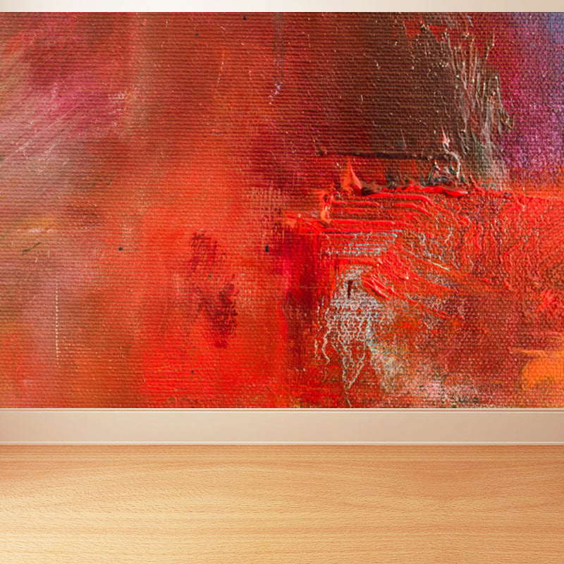 Non-Woven Decorative Wall Mural Classic Abstract Pattern Wall Covering, Custom Printed Red Clearhalo 'Wall Decor' 'Wall Mural' 1864661