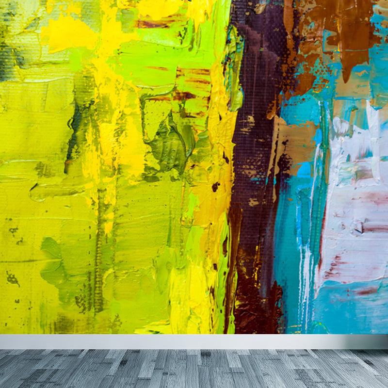 Classic Oiling Painting Wall Mural Pastel Color Decorative Wall Art for Living Room Clearhalo 'Wall Decor' 'Wall Mural' 1864722