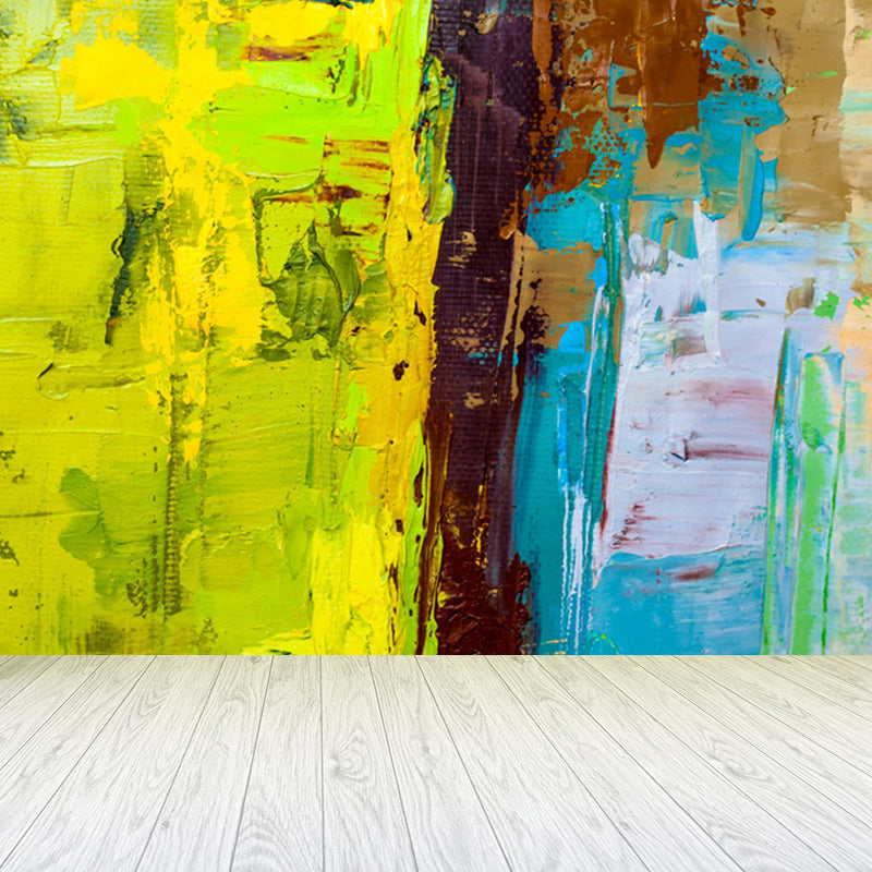 Classic Oiling Painting Wall Mural Pastel Color Decorative Wall Art for Living Room Clearhalo 'Wall Decor' 'Wall Mural' 1864723