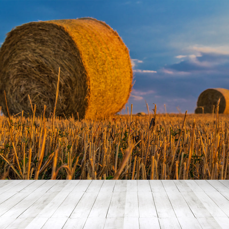 Huge Stalk Stubble Mural Decal Living Room Nature Scenery Wall Covering in Light Color, Waterproof Dark Brown Clearhalo 'Wall Decor' 'Wall Mural' 1864756