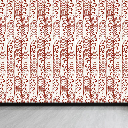 Cloud Pattern Mural Wallpaper for Dining Room, Pastel Color, Custom Size Available Light Red Clearhalo 'Wall Decor' 'Wall Mural' 1864766