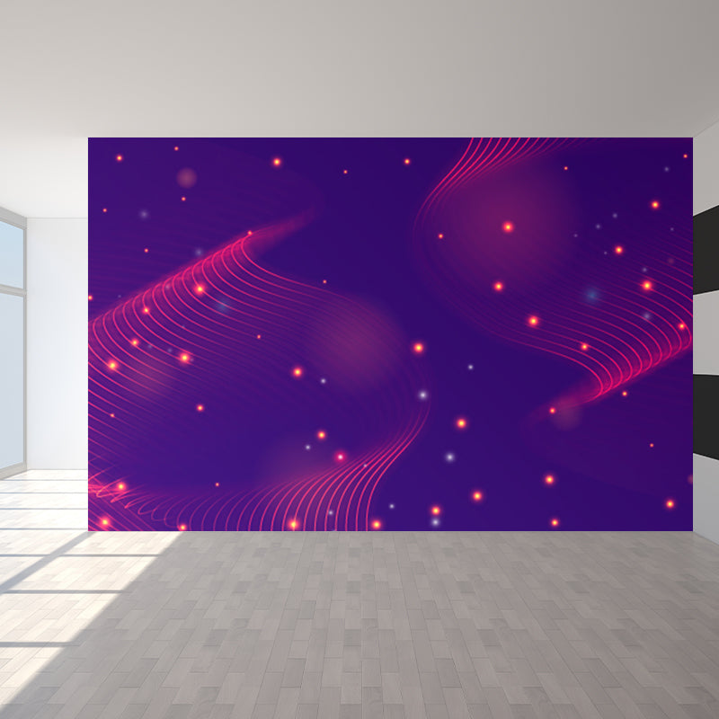 Moisture Resistant Abstract Mural Decal Modern Non-Woven Material Wall Covering, Custom Print Clearhalo 'Wall Decor' 'Wall Mural' 1864923