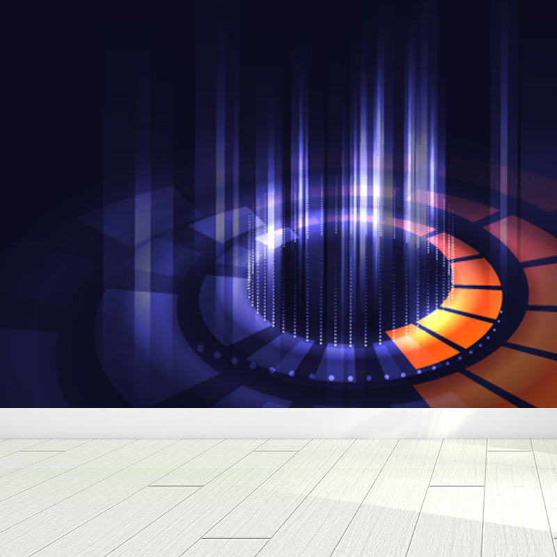 Moisture Resistant Abstract Mural Decal Modern Non-Woven Material Wall Covering, Custom Print Clearhalo 'Wall Decor' 'Wall Mural' 1864927