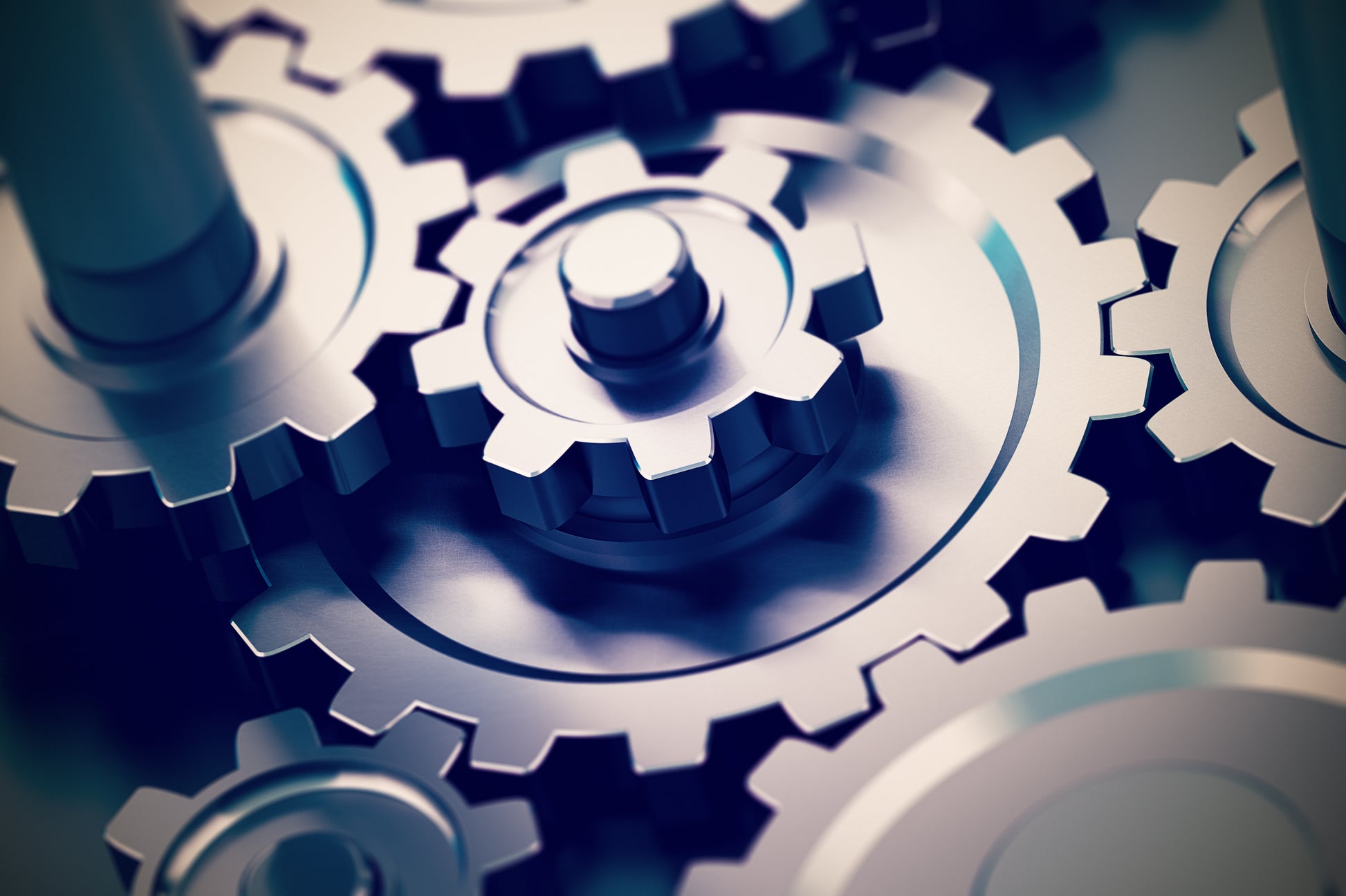 Metal Gear Mural Wallpaper Dark Color Contemporary Wall Covering for Boys Bedroom Grey Clearhalo 'Wall Decor' 'Wall Mural' 1864966