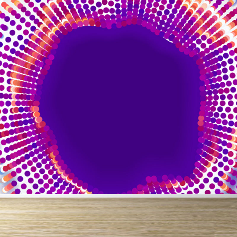 Science Fiction Halo Mural Wallpaper Dark Color House Interior Wall Art, Made to Measure Light Purple Clearhalo 'Wall Decor' 'Wall Mural' 1864987