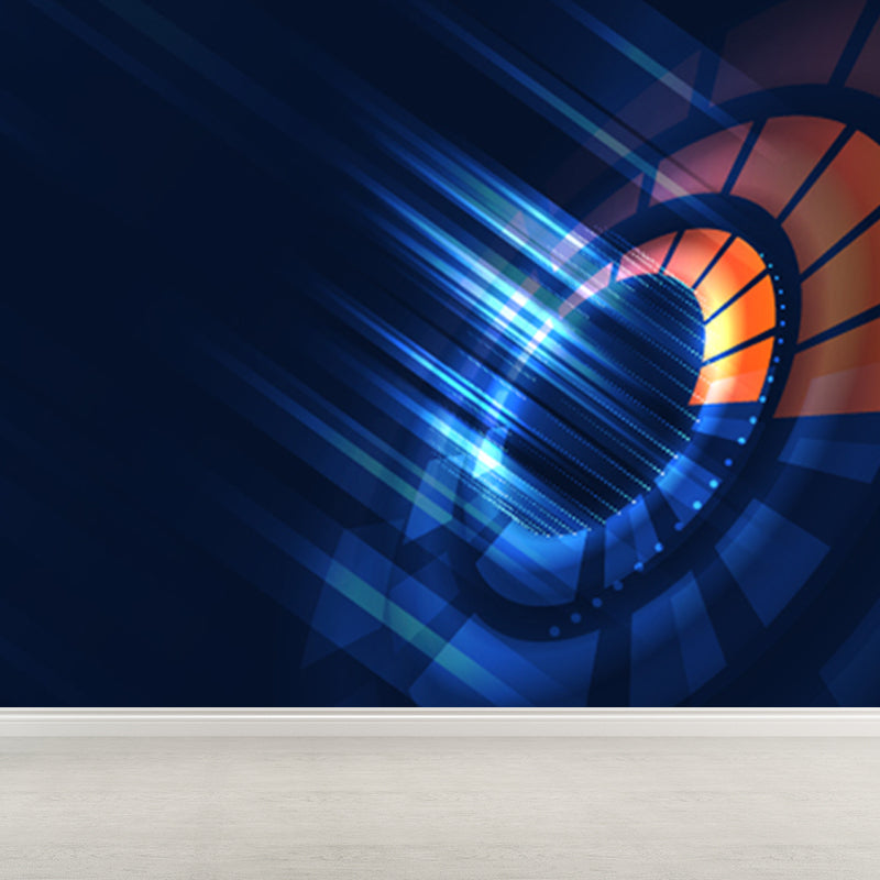 Science Fiction Halo Mural Wallpaper Dark Color House Interior Wall Art, Made to Measure Clearhalo 'Wall Decor' 'Wall Mural' 1864999