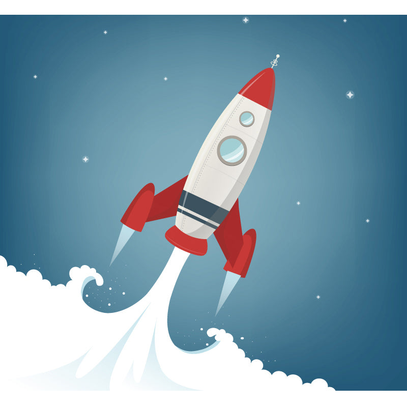 Light Color Outer Space Mural Decal Stain Resistant Children's Art Bedroom Wall Decor Clearhalo 'Wall Decor' 'Wall Mural' 1865030