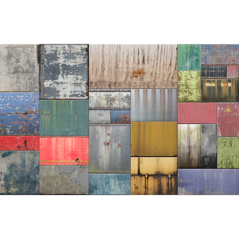 Metal Factory Equipment Mural Wallpaper Cyberpunk Non-Woven Wall Covering for Home Clearhalo 'Wall Decor' 'Wall Mural' 1865055