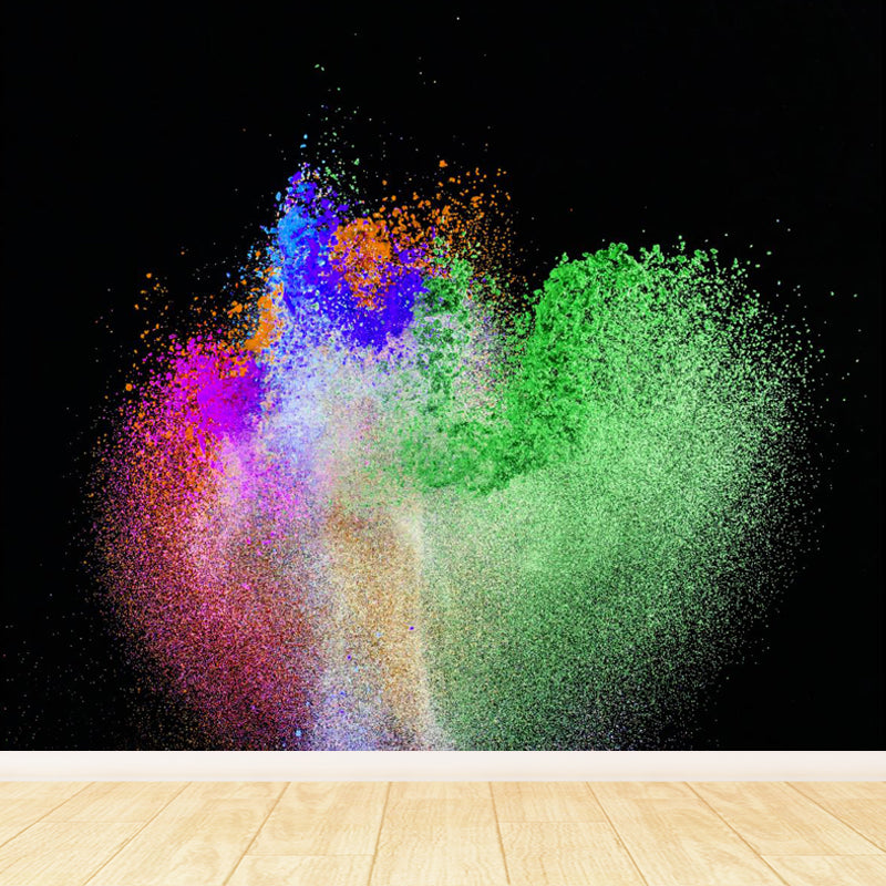 Multicolored Powder Wallpaper Mural Abstract Modern Waterproof Wall Covering for Home Clearhalo 'Wall Decor' 'Wall Mural' 1865093