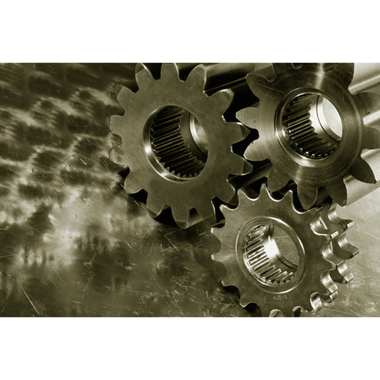 Photography Metal Gear Mural Wallpaper for Study Room, Pastel Color, Made to Measure Clearhalo 'Wall Decor' 'Wall Mural' 1865170