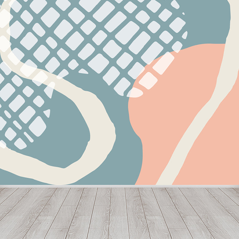 Bright Abstract Mural Wallpaper Contemporary Style Non-Woven Material Wall Covering Clearhalo 'Wall Decor' 'Wall Mural' 1865179