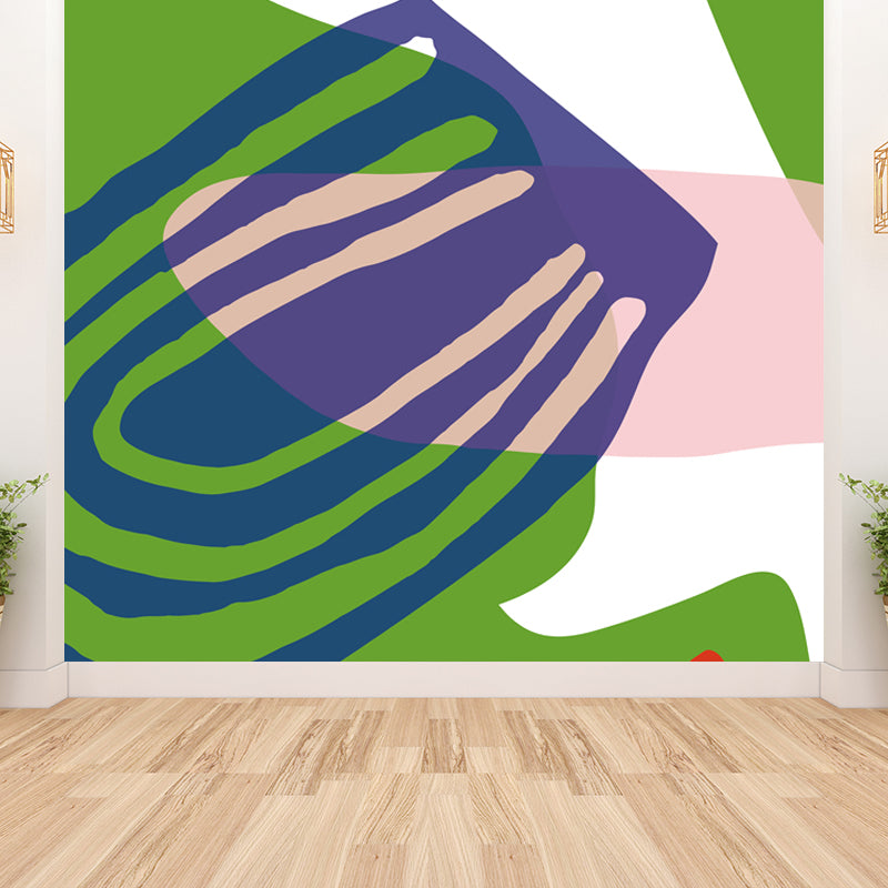 Bright Abstract Mural Wallpaper Contemporary Style Non-Woven Material Wall Covering Clearhalo 'Wall Decor' 'Wall Mural' 1865184