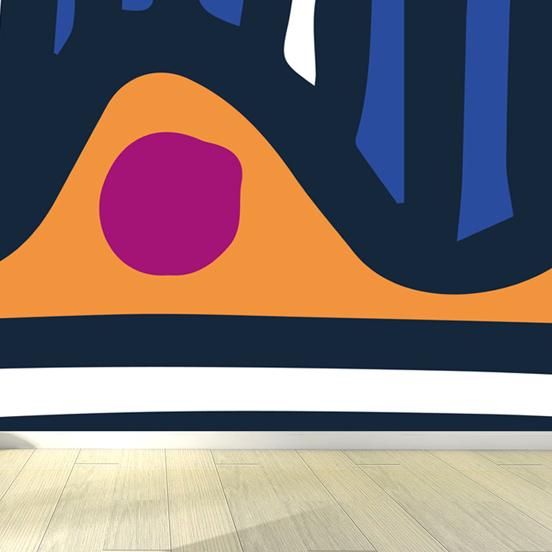 Extra Large Abstract Mural Light Color Non-Woven Wall Art for Indoor Decor, Customised Clearhalo 'Wall Decor' 'Wall Mural' 1865204