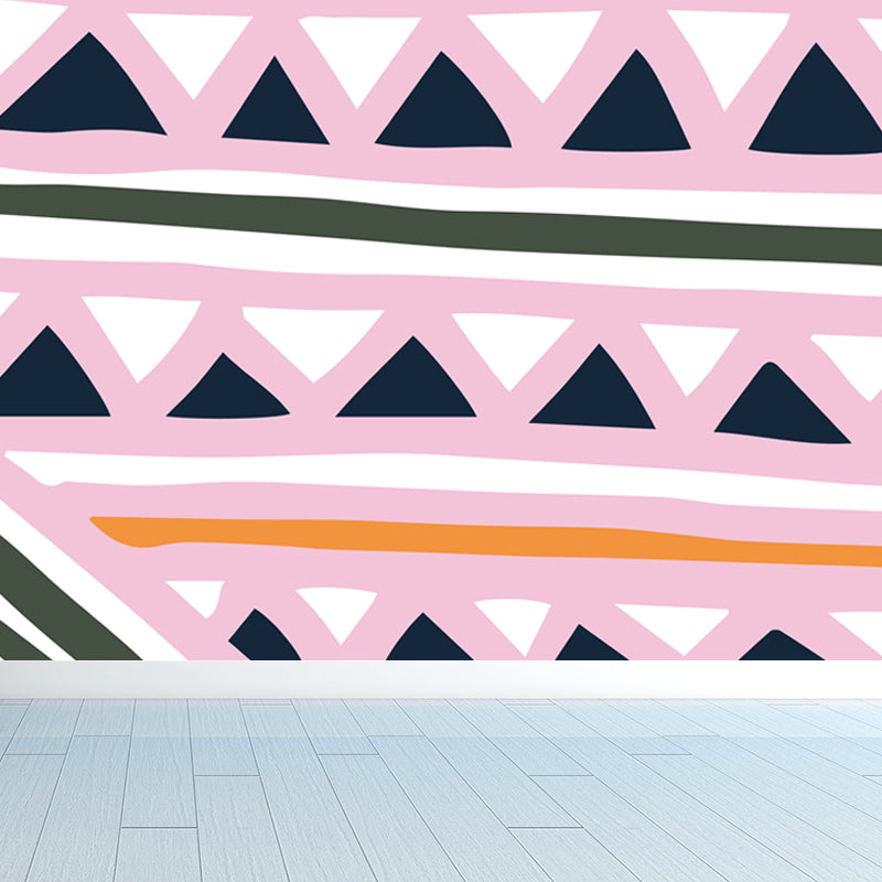 Extra Large Abstract Mural Light Color Non-Woven Wall Art for Indoor Decor, Customised Clearhalo 'Wall Decor' 'Wall Mural' 1865224