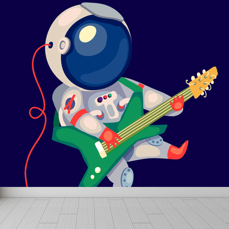 Soft Color Children's Art Mural Wallpaper Huge Space Scene Wall Covering for Dining Room Clearhalo 'Wall Decor' 'Wall Mural' 1865229