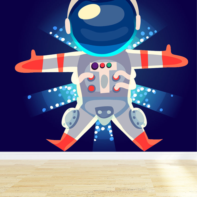 Soft Color Children's Art Mural Wallpaper Huge Space Scene Wall Covering for Dining Room Clearhalo 'Wall Decor' 'Wall Mural' 1865238