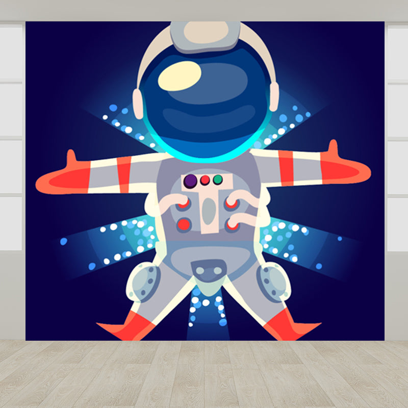 Soft Color Children's Art Mural Wallpaper Huge Space Scene Wall Covering for Dining Room Clearhalo 'Wall Decor' 'Wall Mural' 1865239