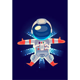 Soft Color Children's Art Mural Wallpaper Huge Space Scene Wall Covering for Dining Room Clearhalo 'Wall Decor' 'Wall Mural' 1865240