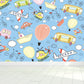 Soft Color Children's Art Mural Wallpaper Huge Space Scene Wall Covering for Dining Room Clearhalo 'Wall Decor' 'Wall Mural' 1865249