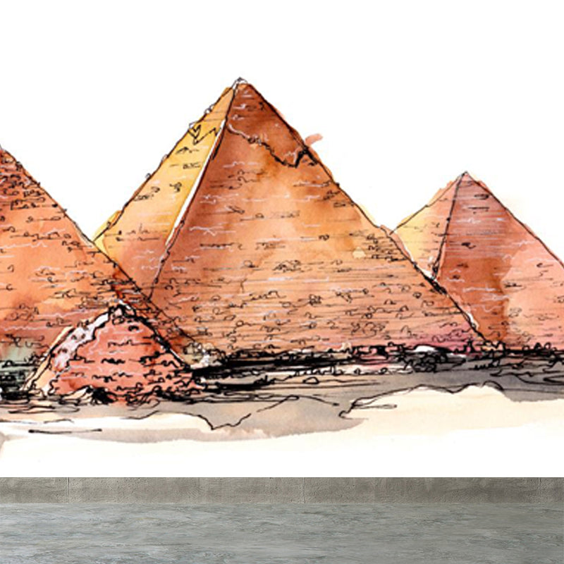 Stain Resistant Architecture View Mural Non-Woven Contemporary Wall Covering for Kitchen Clearhalo 'Wall Decor' 'Wall Mural' 1865263