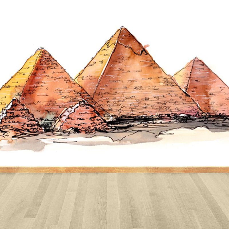 Stain Resistant Architecture View Mural Non-Woven Contemporary Wall Covering for Kitchen Clearhalo 'Wall Decor' 'Wall Mural' 1865264