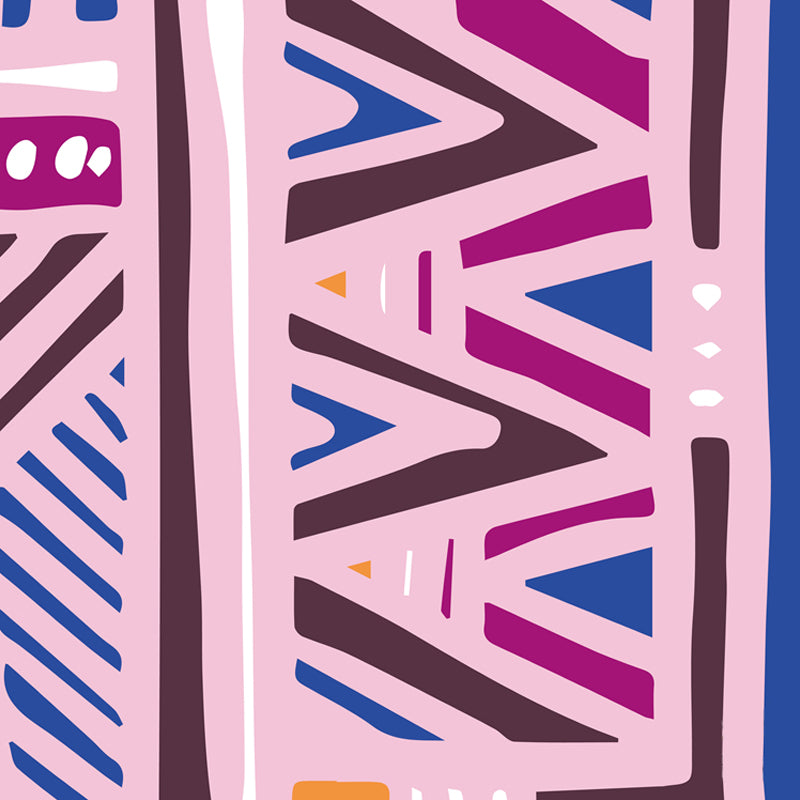 Abstract Mural Decal Modern Decorative Living Room Wall Covering, Custom Printed Pink custom Clearhalo 'Wall Decor' 'Wall Mural' 1865295