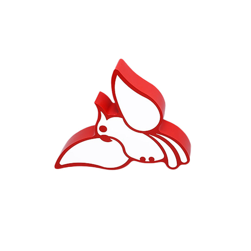 Acrylic Flying Parrot Flush Light Children Style Red/Pink/Blue LED Flush Mount Ceiling Fixture Clearhalo 'Ceiling Lights' 'Close To Ceiling Lights' 'Close to ceiling' 'Flush mount' Lighting' 1865325