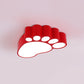 Acrylic Footstep-Like LED Flush Mount Lamp Kids Red/Yellow/Blue Flush Ceiling Light Fixture for Kindergarten Clearhalo 'Ceiling Lights' 'Close To Ceiling Lights' 'Close to ceiling' 'Flush mount' Lighting' 1865350