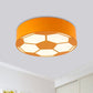 Red/Yellow/Blue Football Flushmount Children-Style LED Metal Flush Ceiling Light Fixture with Acrylic Shade Yellow Clearhalo 'Ceiling Lights' 'Close To Ceiling Lights' 'Close to ceiling' 'Flush mount' Lighting' 1865359