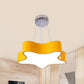 Kids LED Pendant Light Kit with Acrylic Shade Red/Yellow/Blue Star Hanging Chandelier for Bedroom Clearhalo 'Ceiling Lights' 'Chandeliers' Lighting' options 1865509