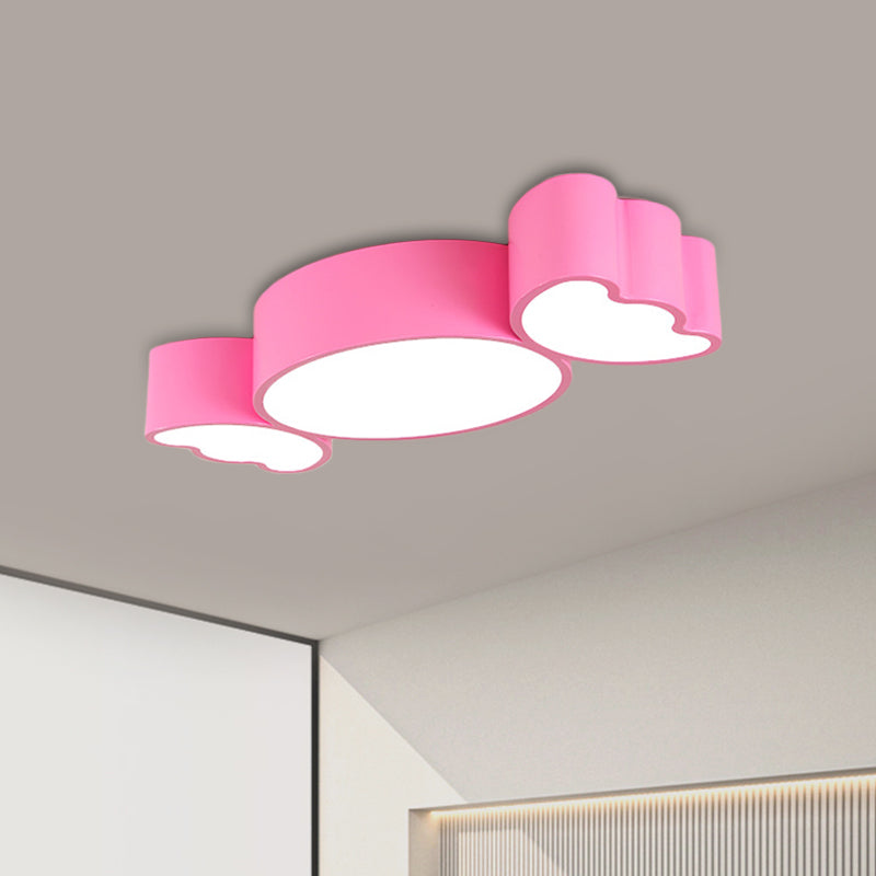 Children LED Ceiling Lighting with Acrylic Shade Red/Pink/Yellow Candy ...