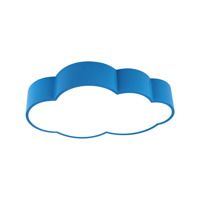 White/Red/Yellow Cloud Flush Ceiling Light Kids Acrylic Flush Mount Recessed Lighting for Kindergarten Clearhalo 'Ceiling Lights' 'Close To Ceiling Lights' 'Close to ceiling' 'Flush mount' Lighting' 1865792