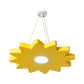 Metal Sun/Star/Moon Ceiling Light Kids Style LED Pendant Chandelier in Yellow/Orange/Blue for Playroom Clearhalo 'Ceiling Lights' 'Chandeliers' Lighting' options 1865884