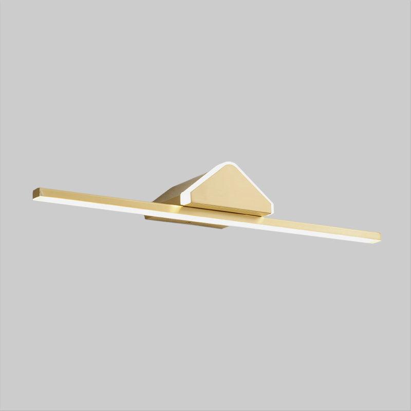 Bar Metallic Wall Mounted Vanity Light Modernism LED Gold Wall Sconce Lighting with Prismatic Arm Clearhalo 'Cast Iron' 'Glass' 'Industrial' 'Modern wall lights' 'Modern' 'Tiffany' 'Traditional wall lights' 'Vanity Lights' 'Wall Lights' Lighting' 1865951