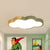 Metallic Cloud Flush Mount Light Modern Style White/Yellow/Green LED Ceiling Fixture for Great Room Green Clearhalo 'Ceiling Lights' 'Close To Ceiling Lights' 'Close to ceiling' 'Flush mount' Lighting' 1866003