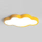Metallic Cloud Flush Mount Light Modern Style White/Yellow/Green LED Ceiling Fixture for Great Room Clearhalo 'Ceiling Lights' 'Close To Ceiling Lights' 'Close to ceiling' 'Flush mount' Lighting' 1866014