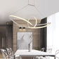Metal Knotting Island Pendant Simplicity Black/White LED Suspension Lighting in Warm/White Light Clearhalo 'Ceiling Lights' 'Island Lights' Lighting' 1866068