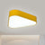 Triangular Acrylic Flush Mount Light Kids White/Yellow/Purple LED Close to Ceiling Lighting Fixture Yellow Clearhalo 'Ceiling Lights' 'Close To Ceiling Lights' 'Close to ceiling' 'Flush mount' Lighting' 1866290
