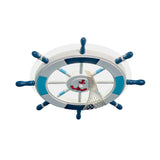 Round Acrylic Ceiling Light Fixture Creative LED Blue Flushmount Lighting with Rudder Design Clearhalo 'Ceiling Lights' 'Close To Ceiling Lights' 'Close to ceiling' 'Flush mount' Lighting' 1866514