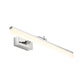 Acrylic Elongated Wall Vanity Light Contemporary LED Wall Lighting in Chrome, Warm/White Light Clearhalo 'Modern wall lights' 'Modern' 'Vanity Lights' 'Wall Lights' Lighting' 1866693