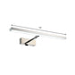 Metallic Linear Wall Mounted Lighting Modern LED Wall Vanity Light in Chrome, Warm/White Light Clearhalo 'Cast Iron' 'Glass' 'Industrial' 'Modern wall lights' 'Modern' 'Tiffany' 'Traditional wall lights' 'Vanity Lights' 'Wall Lights' Lighting' 1866703
