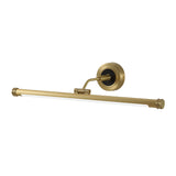 Metal Elongated Sconce Light Fixture Minimalism LED Brass Swing Arm Vanity Lighting Idea Clearhalo 'Cast Iron' 'Glass' 'Industrial' 'Modern wall lights' 'Modern' 'Tiffany' 'Traditional wall lights' 'Vanity Lights' 'Wall Lights' Lighting' 1866758