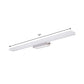 Linear Metallic Vanity Lighting Modernity LED White Wall Mounted Lamp in Warm/White Light Clearhalo 'Cast Iron' 'Glass' 'Industrial' 'Modern wall lights' 'Modern' 'Tiffany' 'Traditional wall lights' 'Vanity Lights' 'Wall Lights' Lighting' 1866947