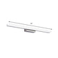 Linear Acrylic Vanity Mirror Light Simplicity LED Silver Wall Mounted Lighting in Warm/White Light Clearhalo 'Cast Iron' 'Glass' 'Industrial' 'Modern wall lights' 'Modern' 'Tiffany' 'Traditional wall lights' 'Vanity Lights' 'Wall Lights' Lighting' 1866963