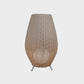 Woven Oval Floor Standing Light Asian Rattan Beige/Brown Floor Lamp with Inner Spherical Acrylic Shade Clearhalo 'Floor Lamps' 'Lamps' Lighting' 1867304