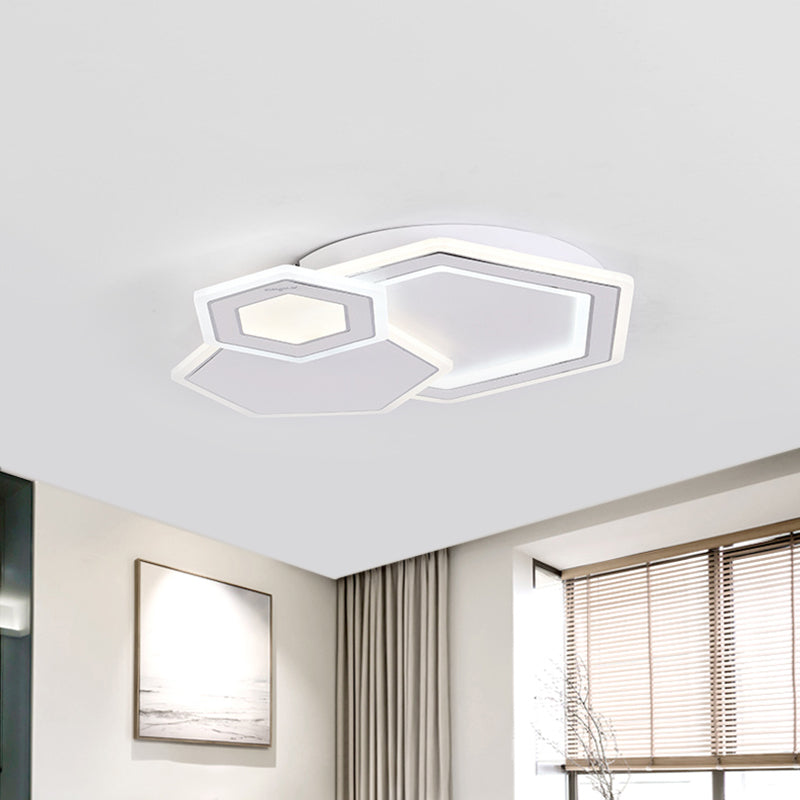 Metal Round/Oval/Rectangle Flush Light Minimalist LED Black and White Ceiling Mounted Fixture for Guest Room Clearhalo 'Ceiling Lights' 'Close To Ceiling Lights' 'Close to ceiling' 'Flush mount' Lighting' 1867540